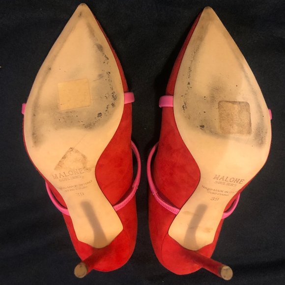 Malone Souliers Maureen Pumps / Red & Pink / 39 - Picture 4 of 5